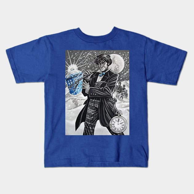 The Second Doctor Kids T-Shirt by Rainesz